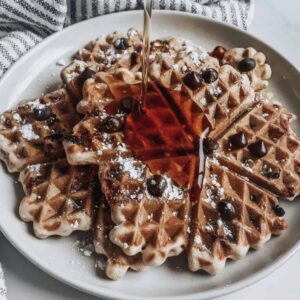 vegan banana waffles