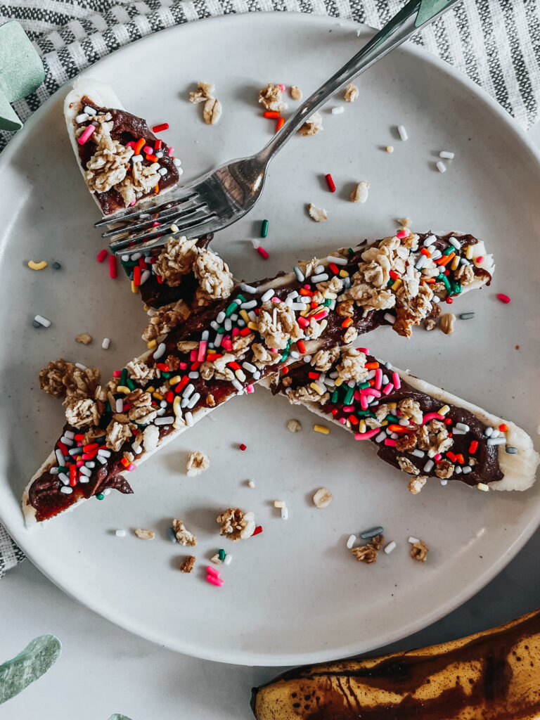 no-bake banana split