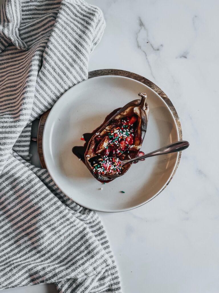 Healthy Banana Split (Air Fryer)