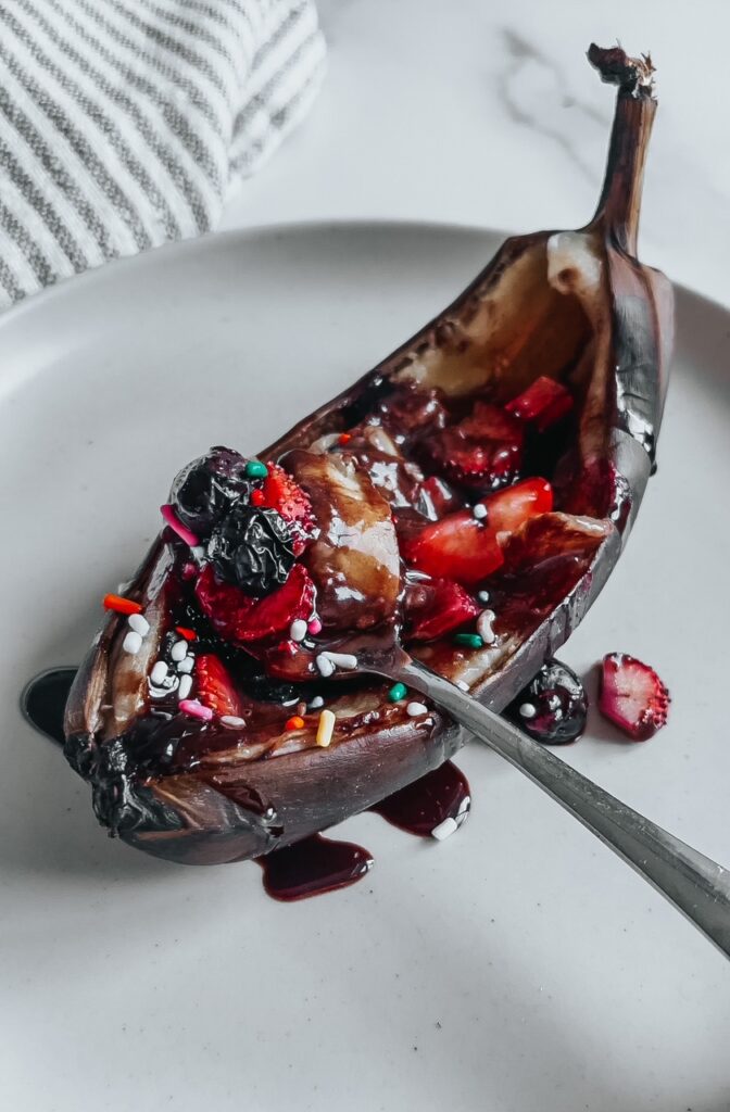 Healthy Banana Split (Air Fryer)