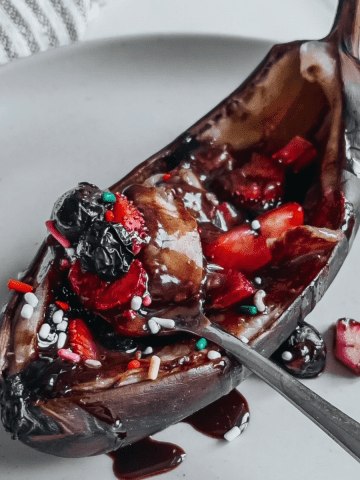 healthy banana split