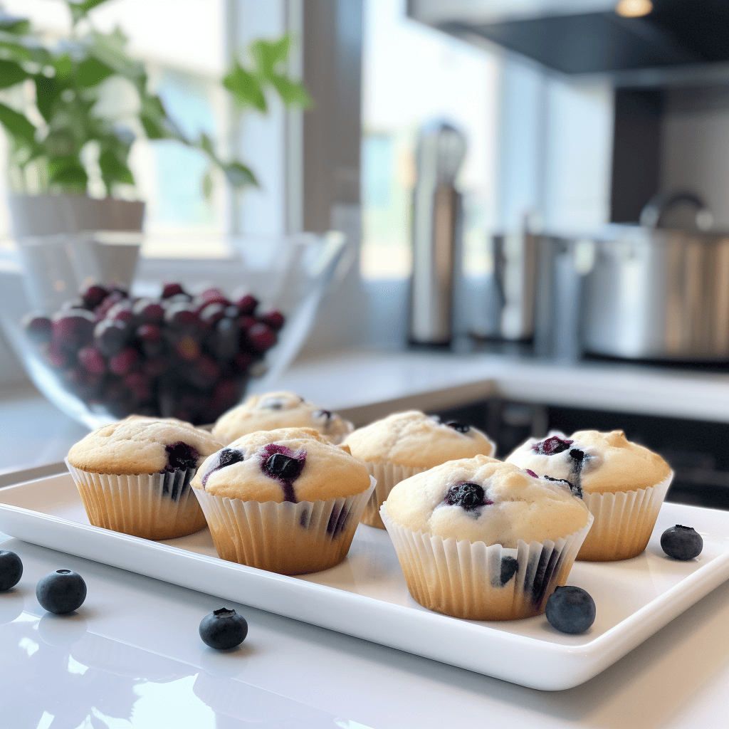 blueberry muffin from pancake mix