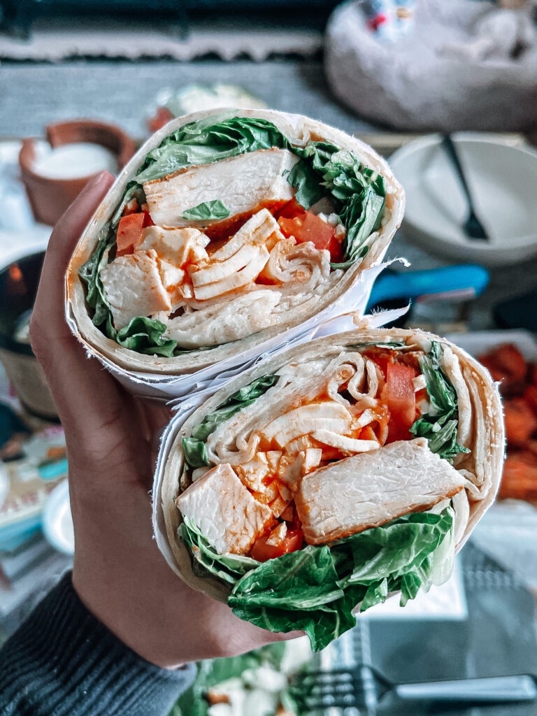 gluten free buffalo chicken wrap