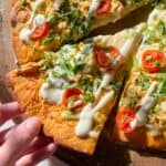 Easy BBQ Chicken Flatbread Pizza Recipe (Gluten free)