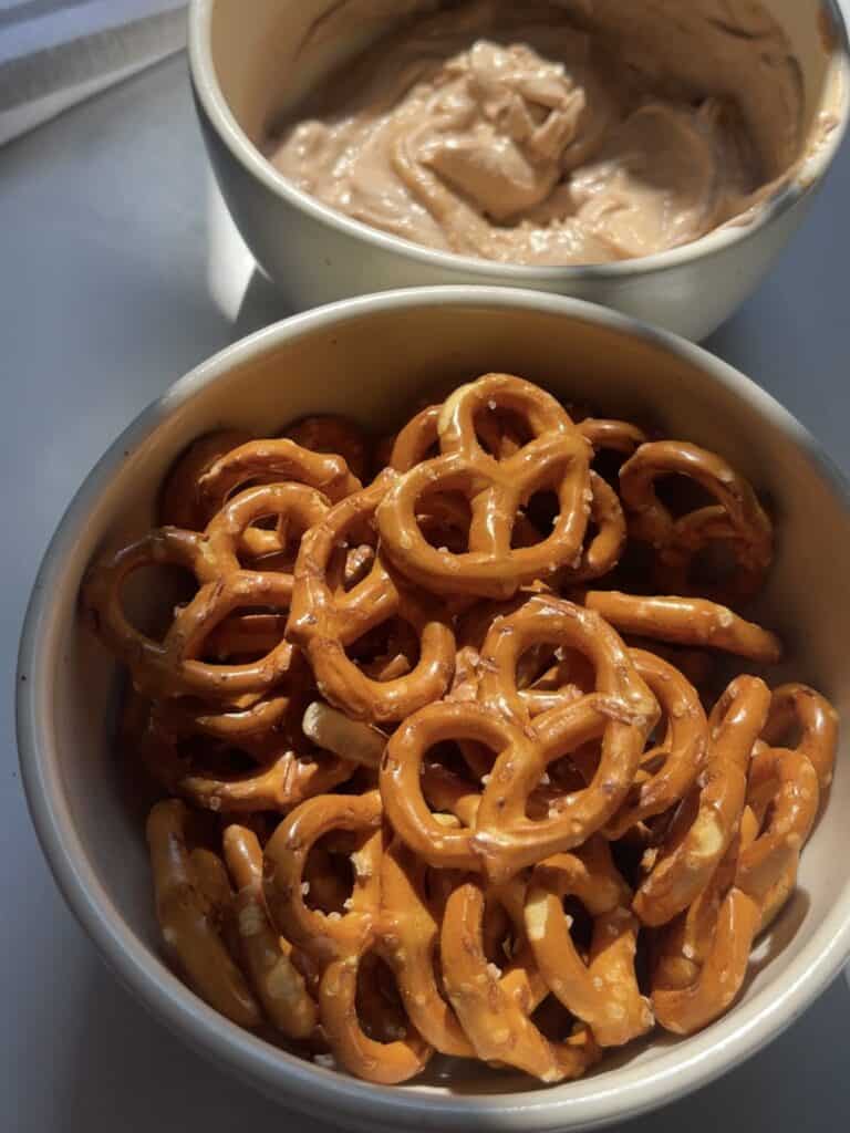 pretzels and yogurt