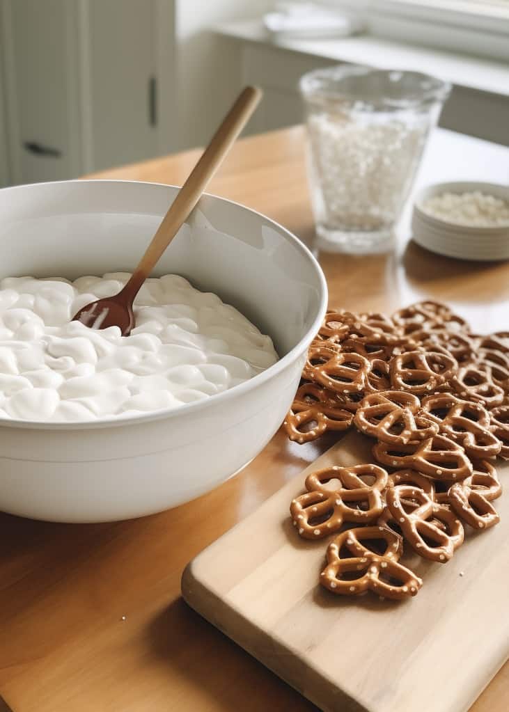 greek yogurt covered pretzels