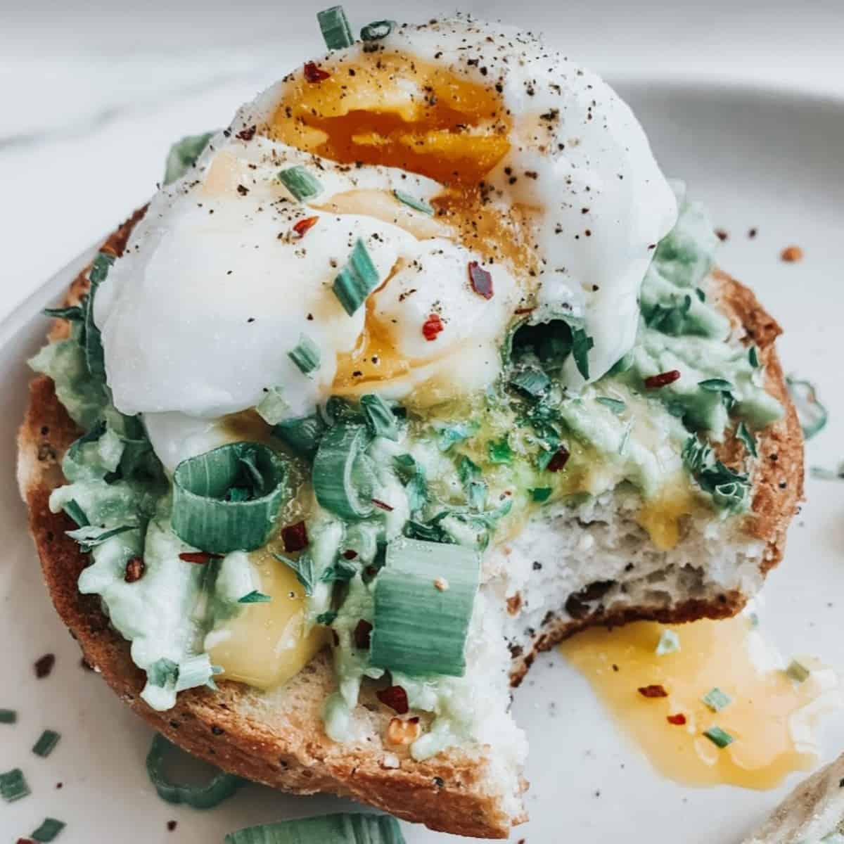 poached egg on avocado toast