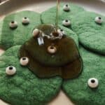 green pancakes for halloween