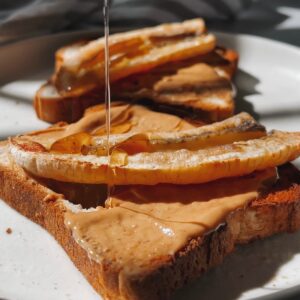 caramelized banana toast