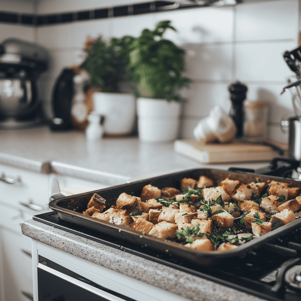 easy vegan croutons