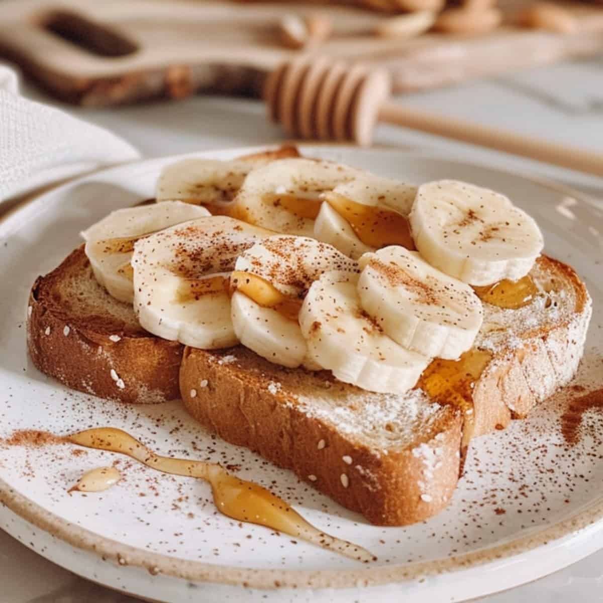 peanut butter banana toast