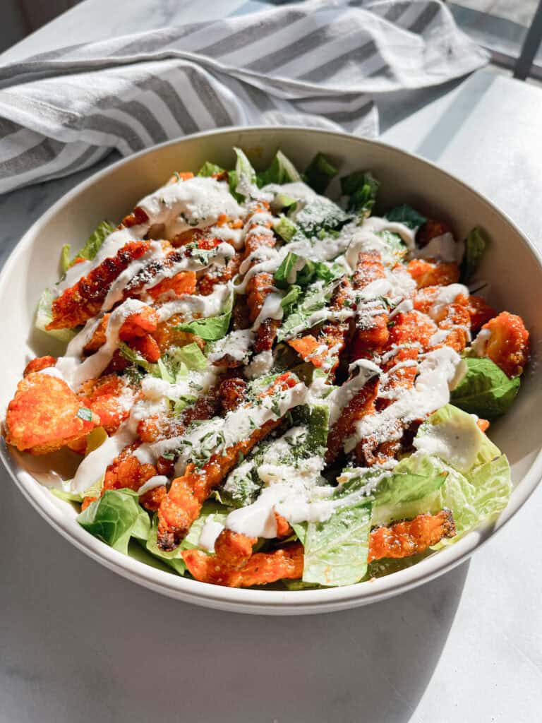 Crispy Vegan Caesar Salad Recipe (Gluten Free)