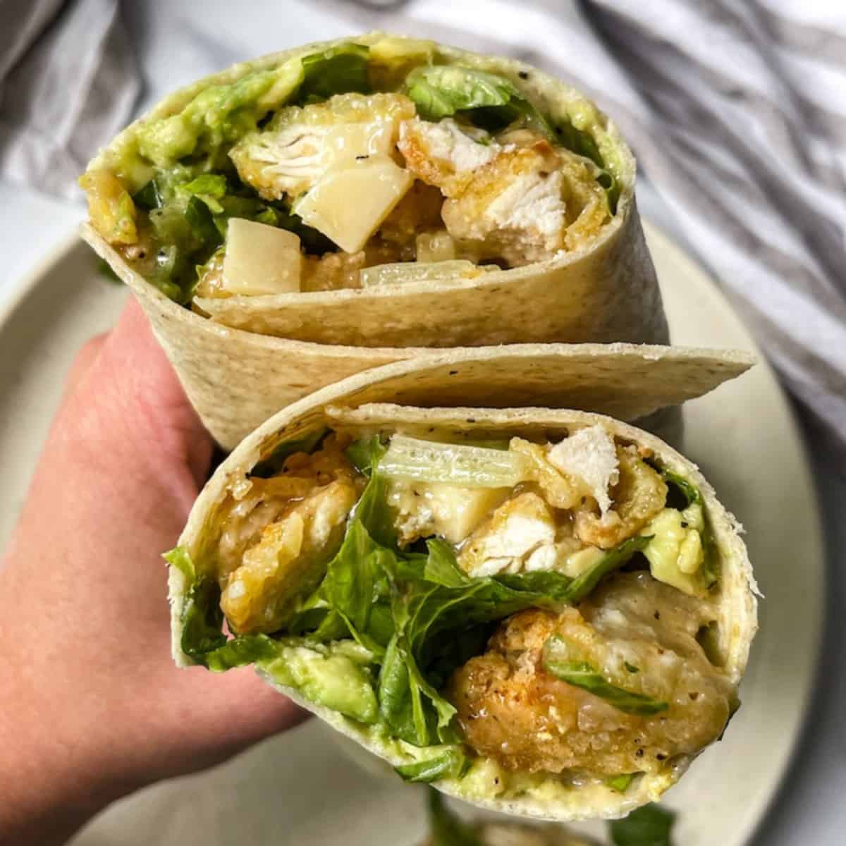 crispy chicken wrap