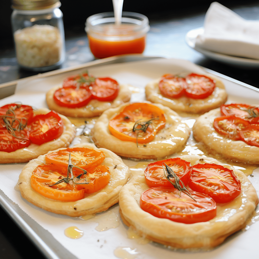 upside down tomato tart