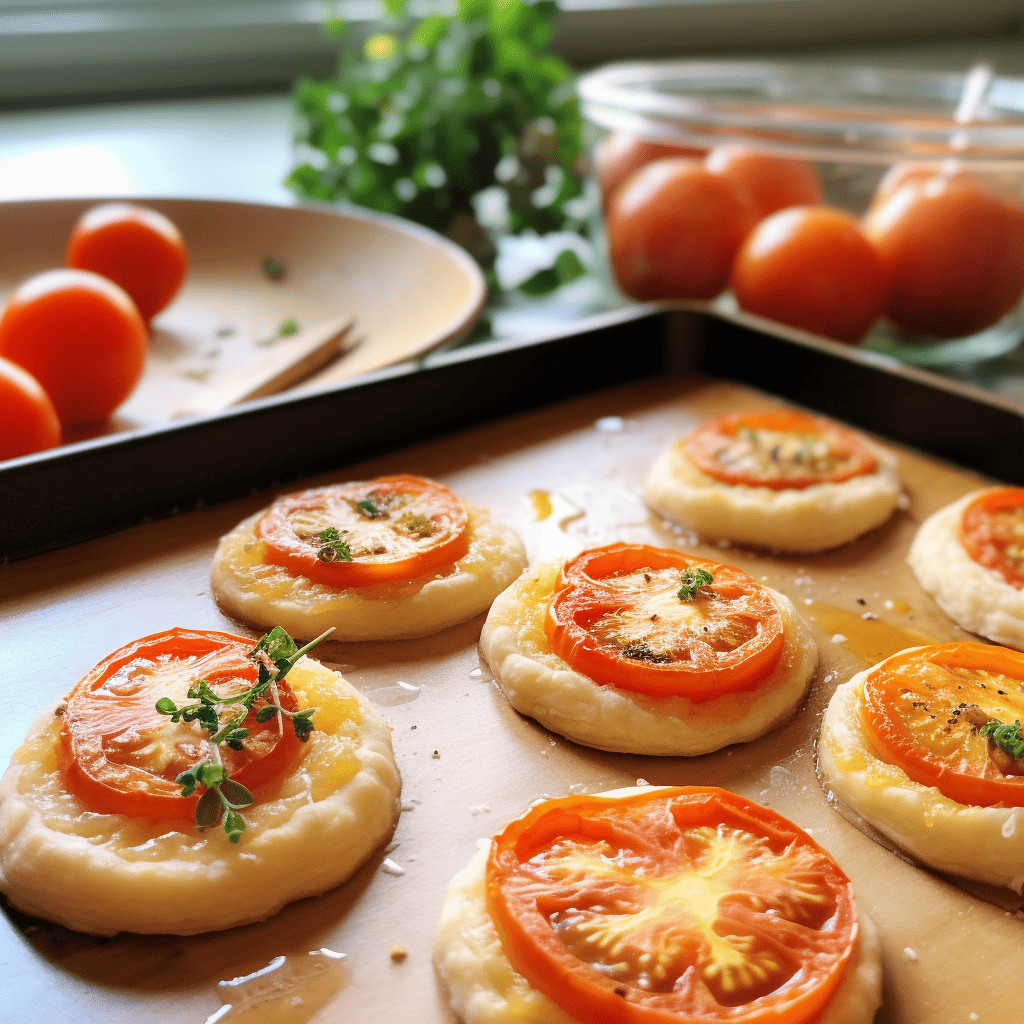 upside down tomato tart