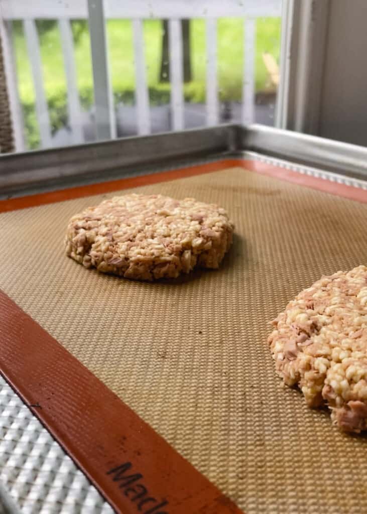 healthy tuna patties before cooking