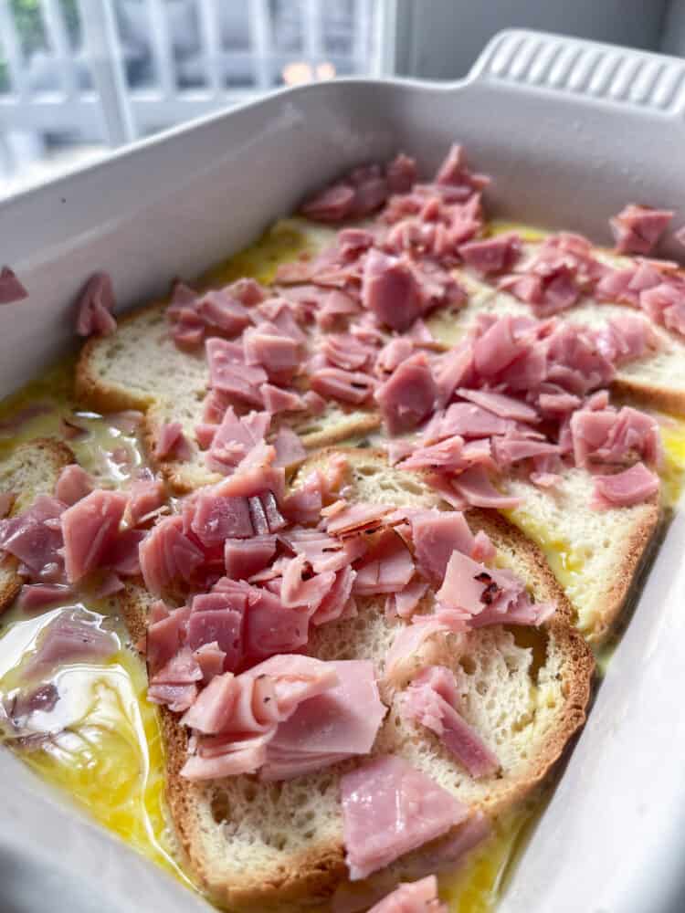 Dairy Free Breakfast Casserole with bread (gluten free)