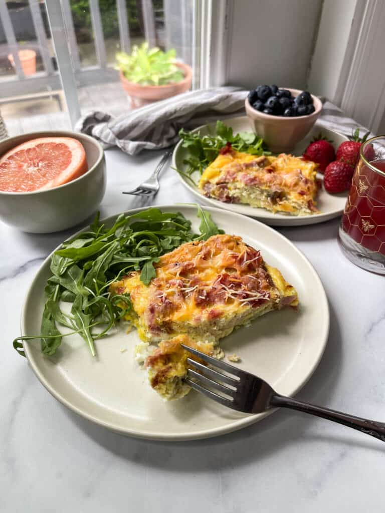 breakfast casserole with dairy free cheese