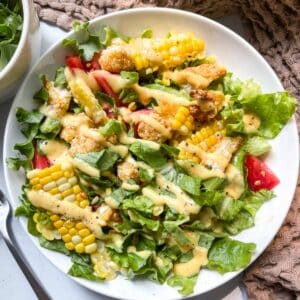 Crispy Chicken Salad Recipe (gluten free option)