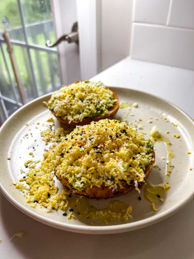 Grated Egg Toast