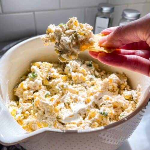 easy corn dip recipe with cream cheese
