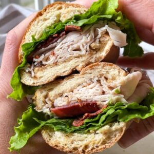 gluten free sandwich with turkey