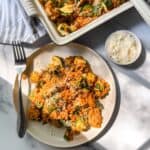 rice and chicken casserole with veggies
