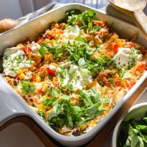 Gluten Free Dairy Free Casserole with Taco Sauce