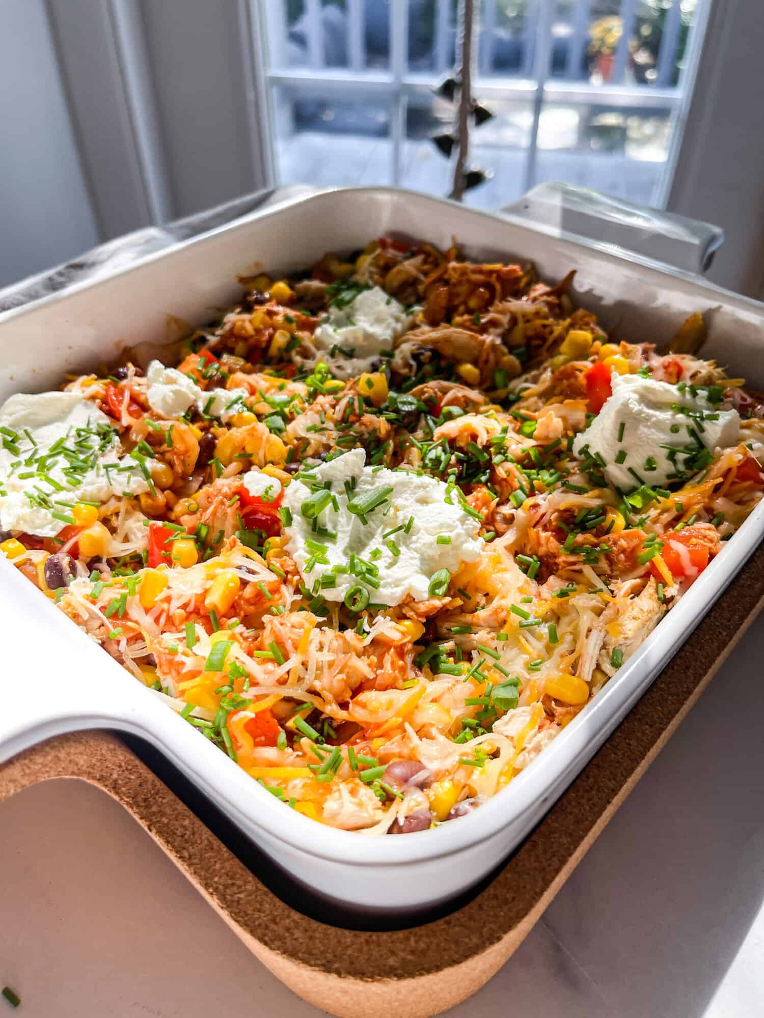 chicken taco rice casserole