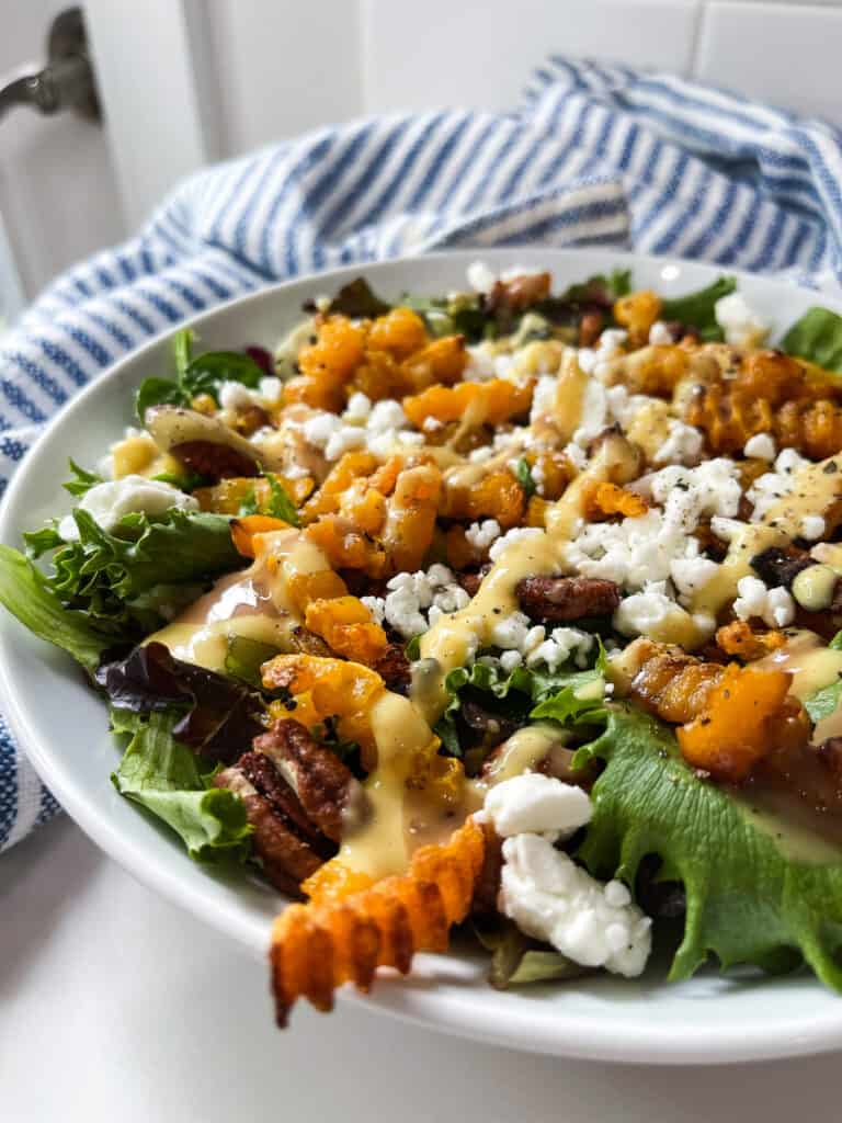 vegan fall harvest salad