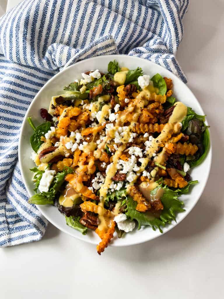 vegan fall harvest salad