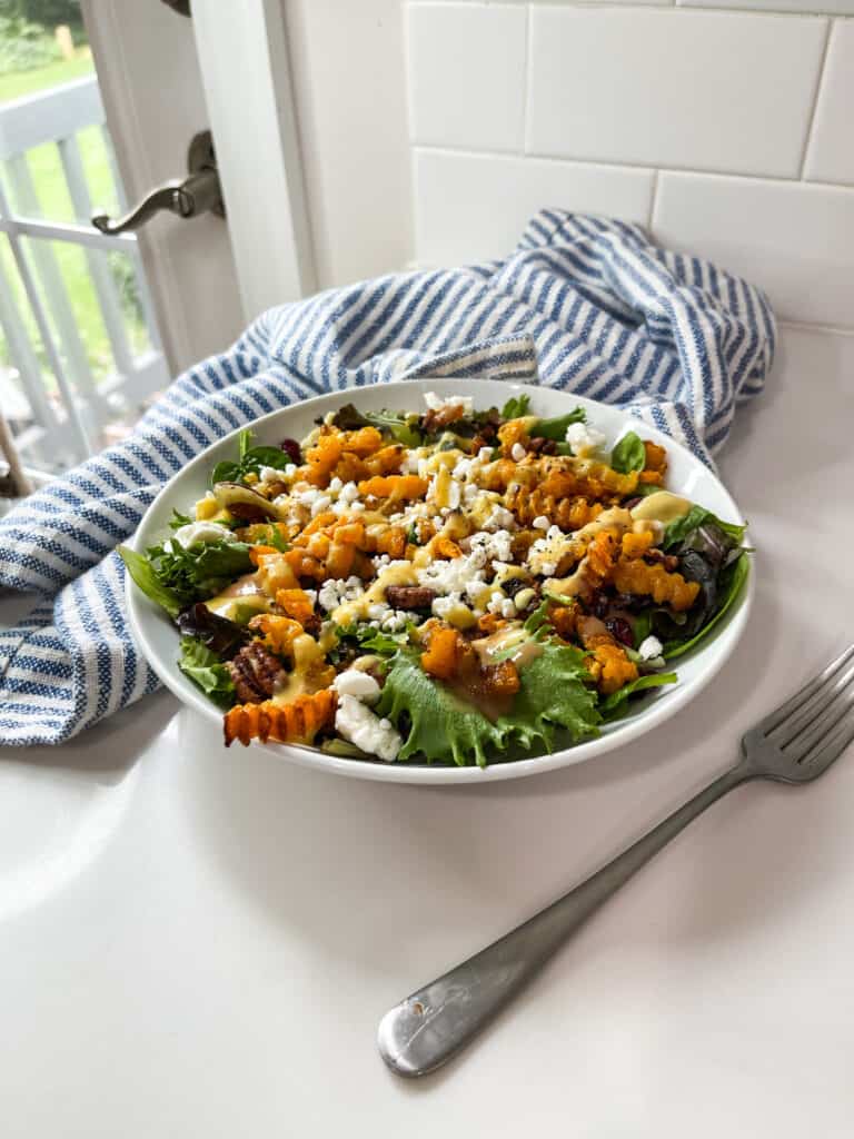 vegan fall harvest salad