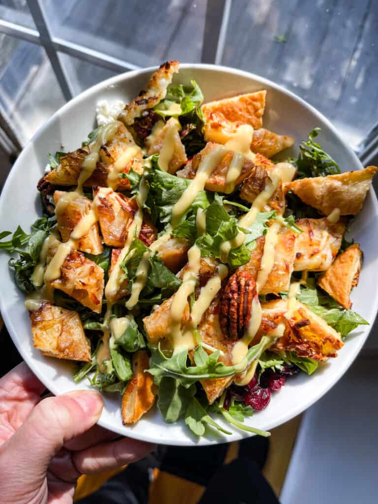 Honey Mustard Salad With Pizza Croutons - Kayla Cappiello: Healthy ...