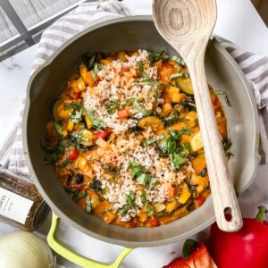 Thai coconut curry rice skillet