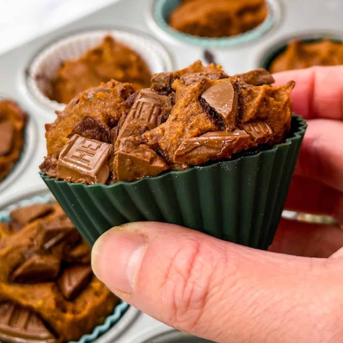 gluten free pumpkin chocolate chip muffins