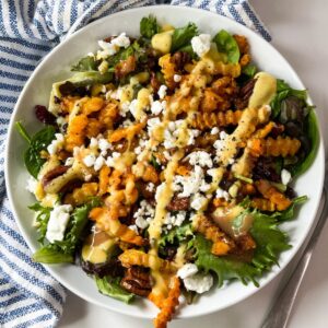 vegan fall harvest salad