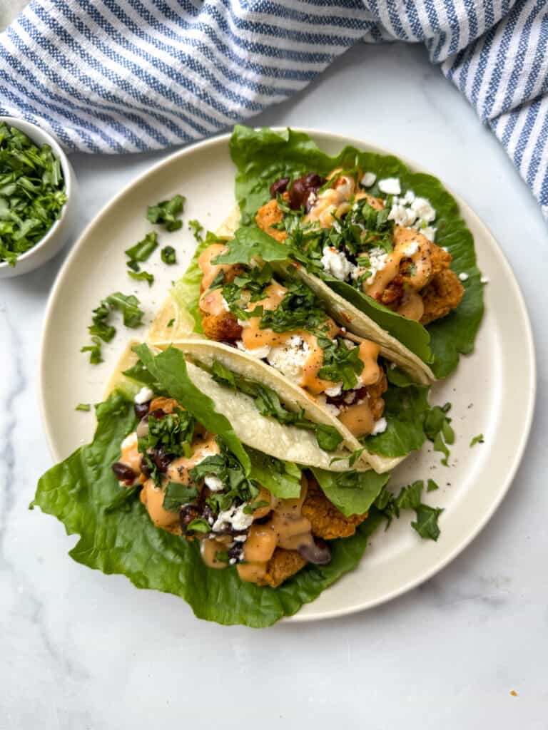 fried chicken tacos