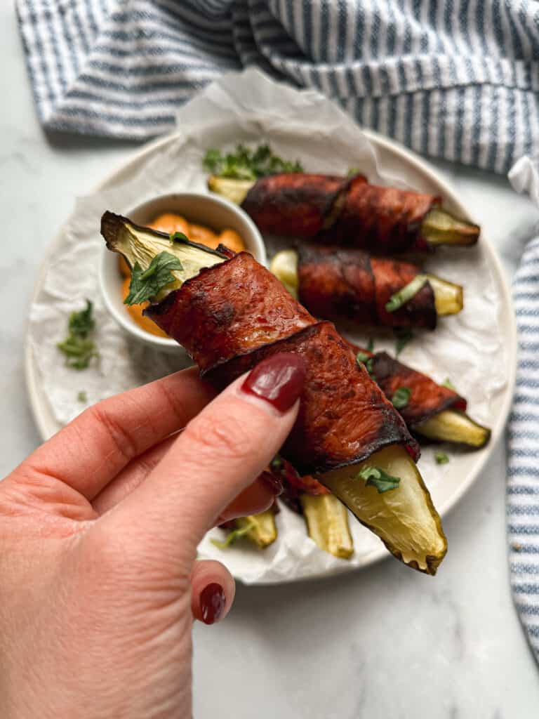 bacon wrapped pickles