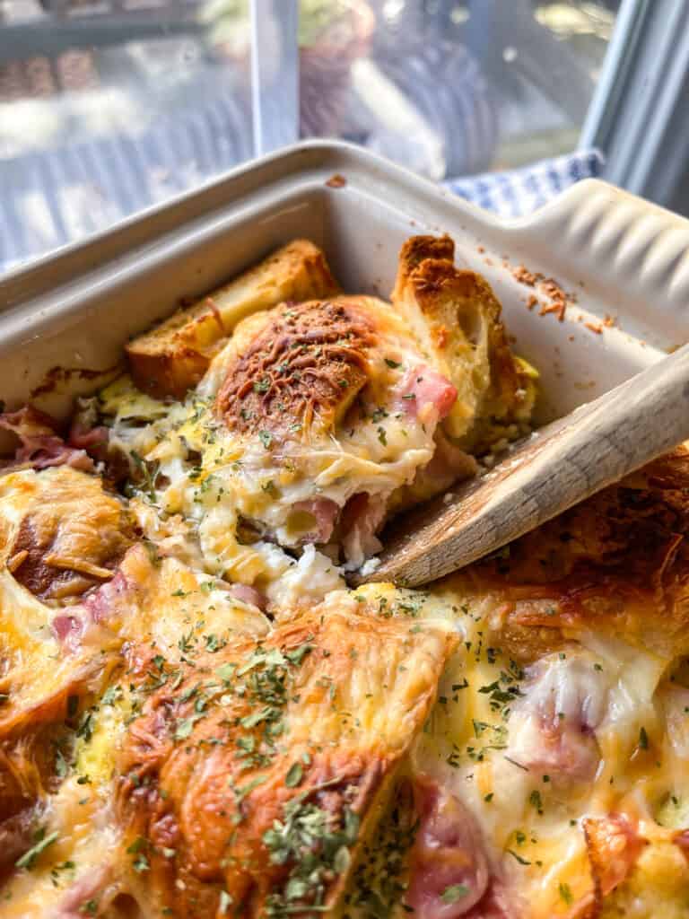 egg bake with ham