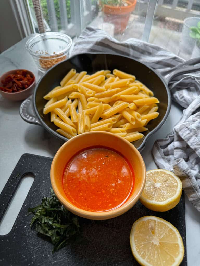 Pasta With Romesco Sauce