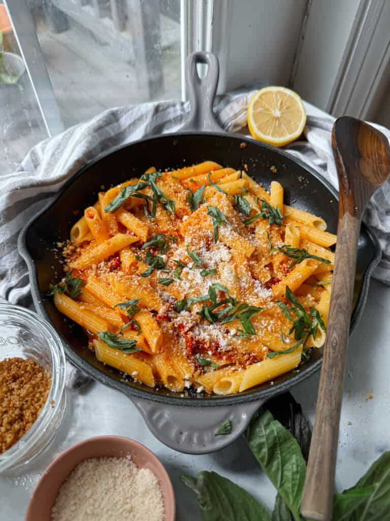 Pasta With Romesco Sauce