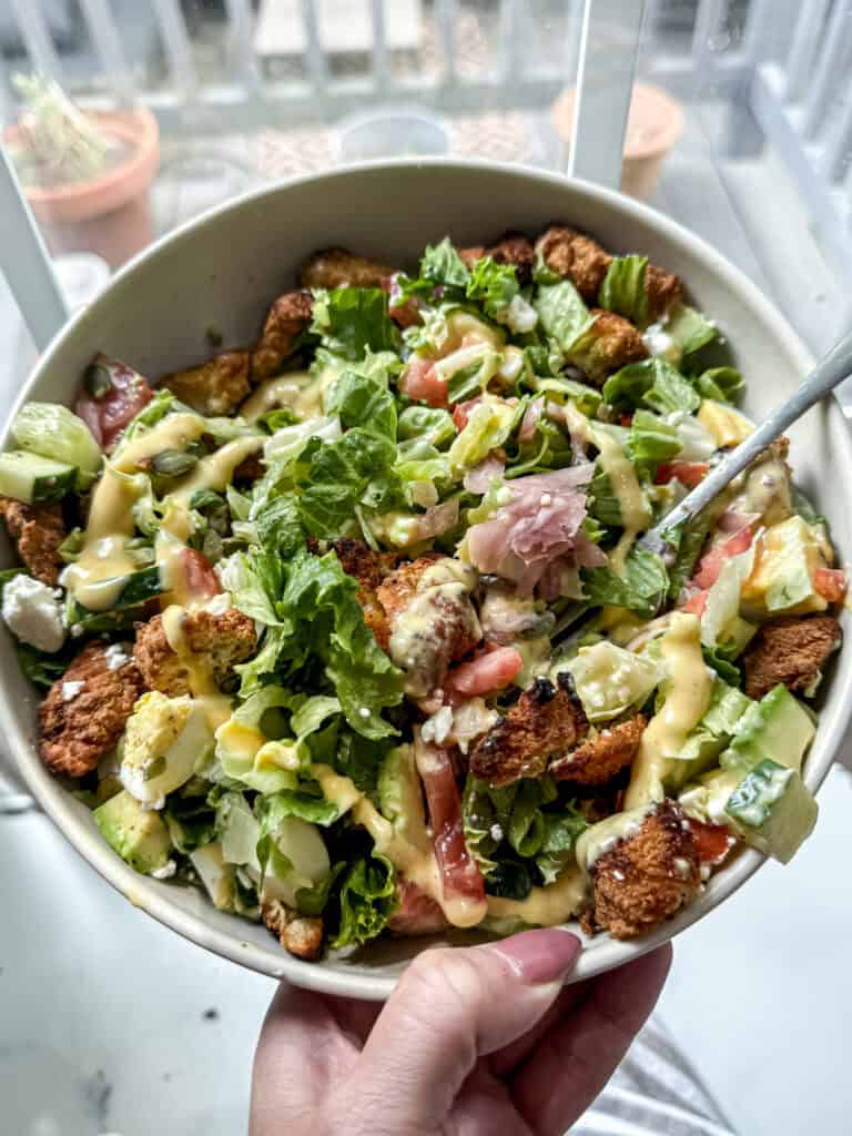 SALAD WITH HONEY MUSTARD DRESSING (GLUTEN FREE OPTION)
