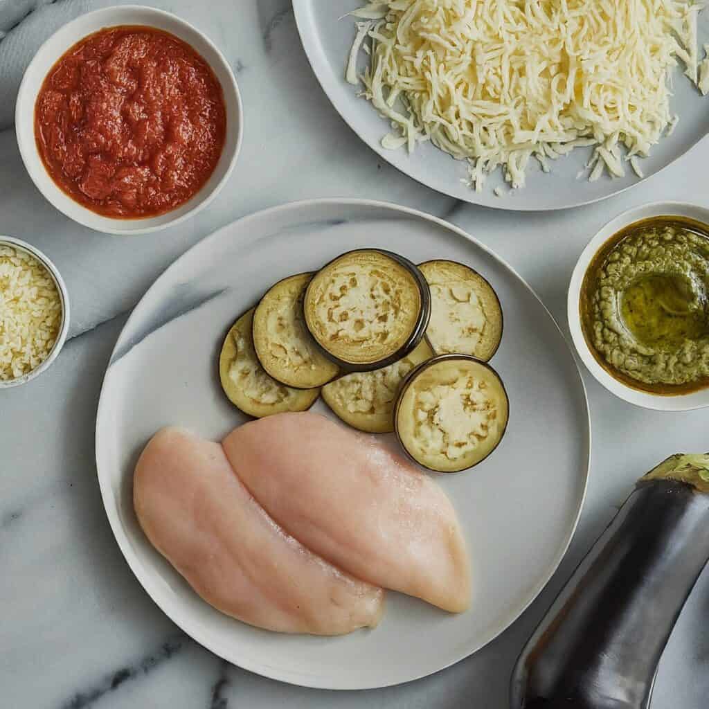 30-Minute Gluten free Chicken and Eggplant Parmesan