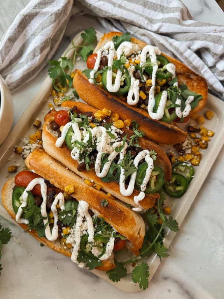 Air Fryer Elote Hot Dog (Gluten free Option)