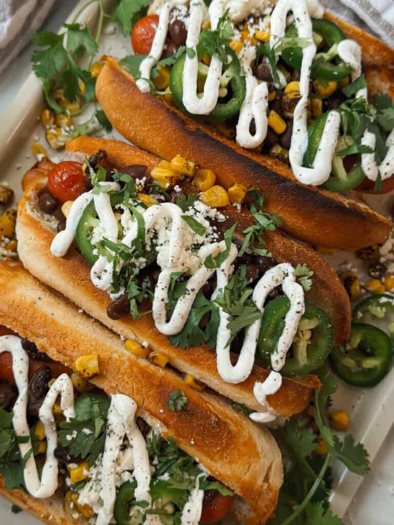 Air Fryer Elote Hot Dog (Gluten free Option)