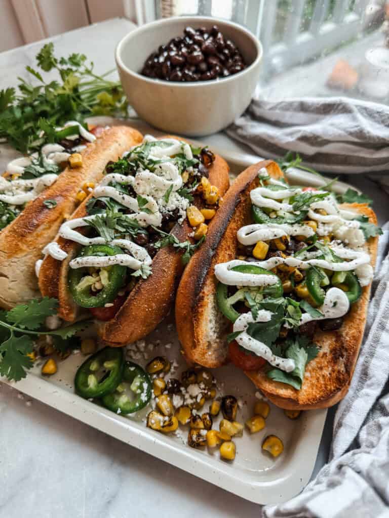 Air Fryer Elote Hot Dog (Gluten free Option)