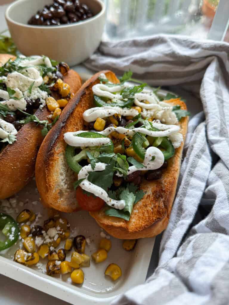 Air Fryer Elote Hot Dog (Gluten free Option)