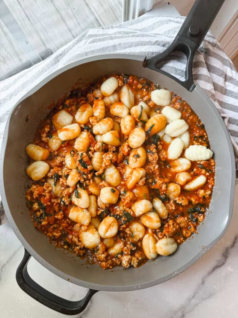 One-Pan Gnocchi With Pesto (Gluten free Option)