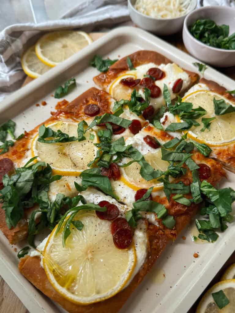 Ricotta Lemon Pizza