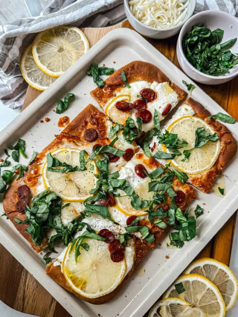 Ricotta Lemon Pizza